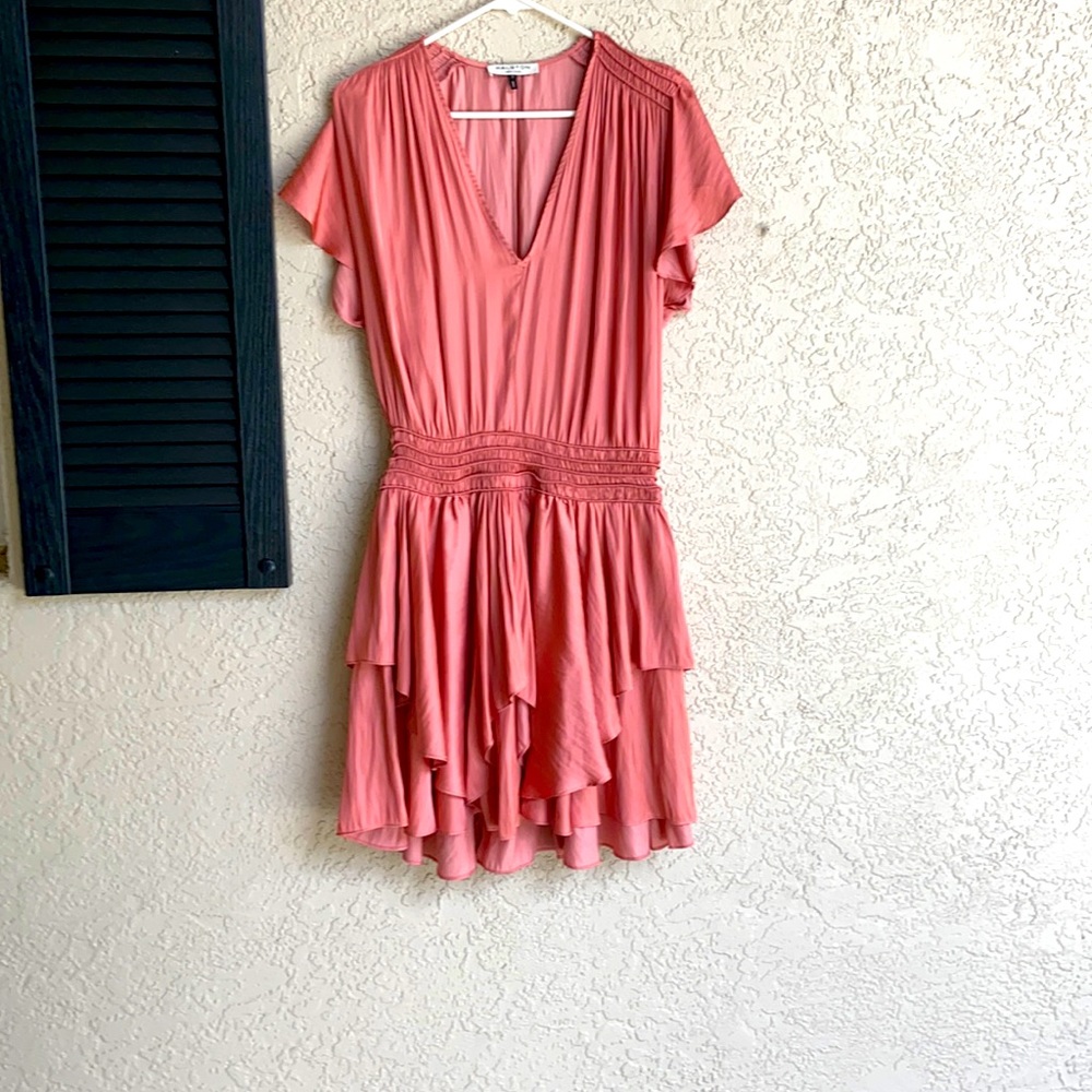 Halston Heritage ruffle dress